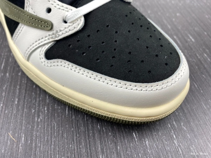Bmlin Travis Scott Jordan 1 Low x WMNS OG DZ4137-106 Olive Air 0727